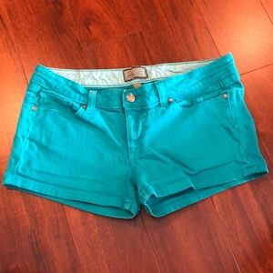 Premium denim shorts.